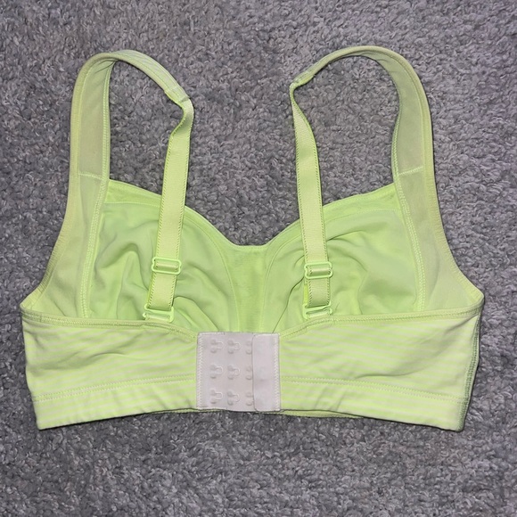 Lululemon Women's Ta Ta Tamer Bra Size 34D Lime Green and White - Picture 5 of 5